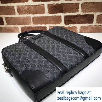 Gucci GG Supreme Business Briefcase Bag 474135 Black