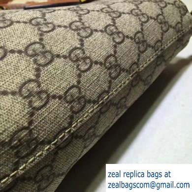 Gucci GG Supreme Canvas Small Tote Bag 432124 Brown - Click Image to Close