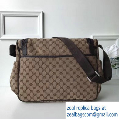 Gucci GG Supreme Diaper Bag 123326 Beige/Coffee