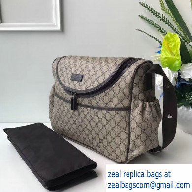 Gucci GG Supreme Diaper Bag 123326 Coffee