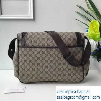 Gucci GG Supreme Diaper Bag 123326 Coffee