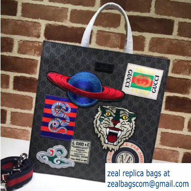 Gucci GG Supreme Tote Bag 495559 Print - Click Image to Close