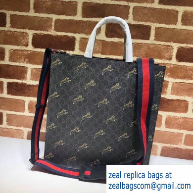 Gucci GG Supreme Tote Bag 495559 Tiger Print