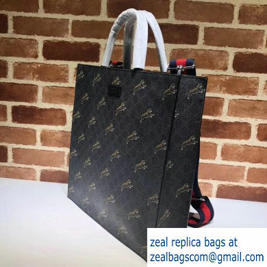 Gucci GG Supreme Tote Bag 495559 Tiger Print