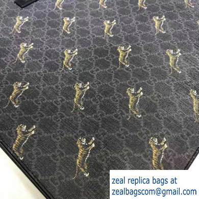 Gucci GG Supreme Tote Bag 495559 Tiger Print