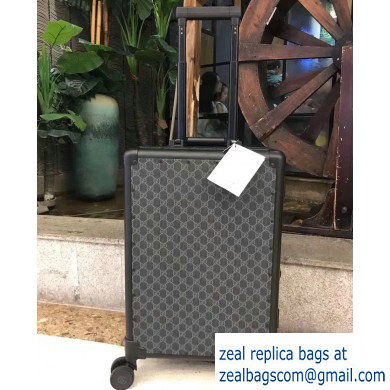 Gucci GG Trolley Travel Luggage Bag Black