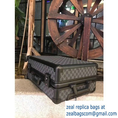 Gucci GG Trolley Travel Luggage Bag Black