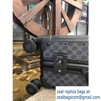 Gucci GG Trolley Travel Luggage Bag Black