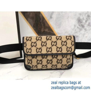 Gucci GG Wool Belt Bag 598181 Beige 2019 - Click Image to Close