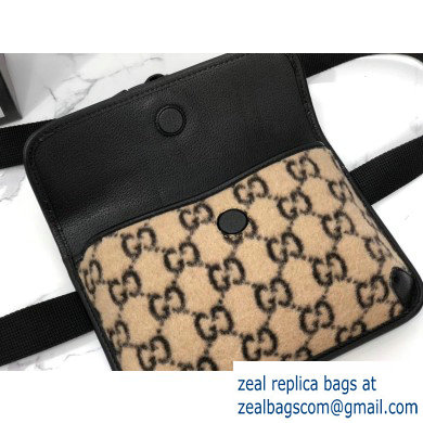 Gucci GG Wool Belt Bag 598181 Beige 2019 - Click Image to Close
