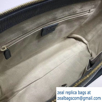 Gucci Interlocking G Charm Leather Tote Bag 449659 Gray