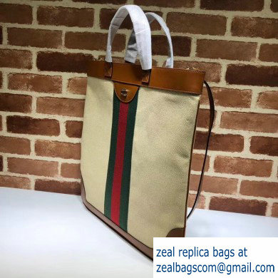 Gucci Large Vintage Canvas Tote Bag 575067