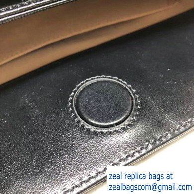 Gucci Leather GG Marmont Matelasse Medium Shoulder Bag 524592 Black