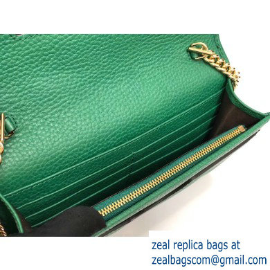 Gucci Leather Mini Chain Shoulder Bag 499782 Green - Click Image to Close