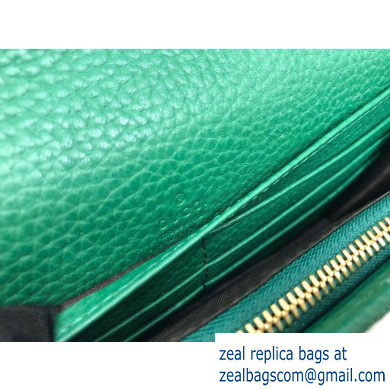 Gucci Leather Mini Chain Shoulder Bag 499782 Green