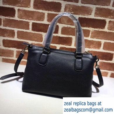 Gucci Leather Soho Top Handle Bag 308362 Black