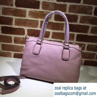 Gucci Leather Soho Top Handle Bag 308362 Pink
