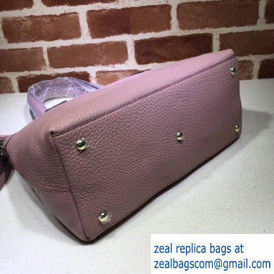 Gucci Leather Soho Top Handle Bag 308362 Pink