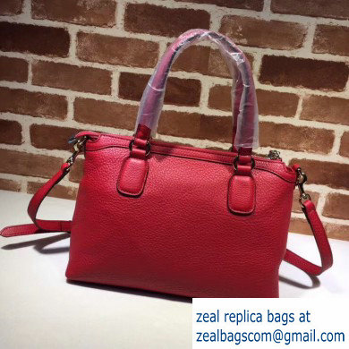 Gucci Leather Soho Top Handle Bag 308362 Red