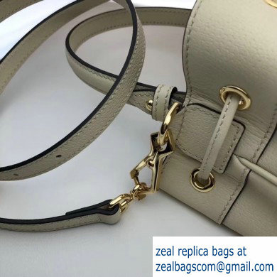 Gucci Leather Web Ophidia Small Bucket Bag 610846 White - Click Image to Close