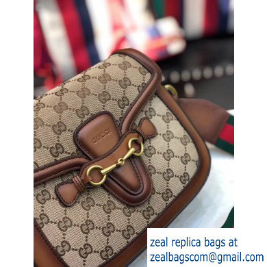 Gucci Medium Lady Web GG canvas Shoulder Bag In Brown 380573 - Click Image to Close
