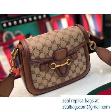 Gucci Medium Lady Web GG canvas Shoulder Bag In Brown 380573 - Click Image to Close