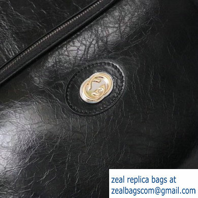 Gucci Medium Soft Leather Backpack Bag 575823 Black