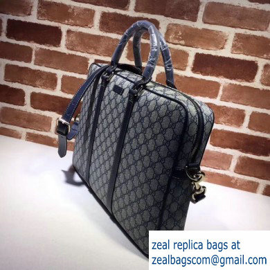 Gucci Men's Briefcase Bag 201480 GG Blue