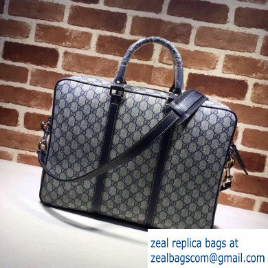 Gucci Men's Briefcase Bag 201480 GG Blue - Click Image to Close
