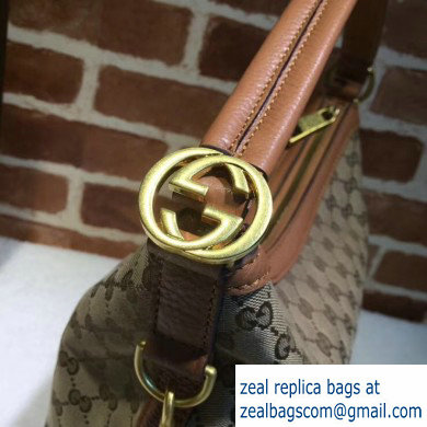 Gucci Miss GG Original GG Hobo Bag 326514 Brown