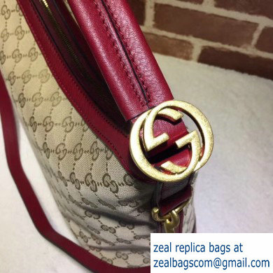 Gucci Miss GG Original GG Hobo Bag 326514 Red