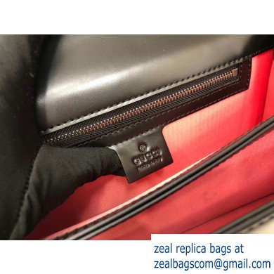 Gucci Naga Dragon Leather Shoulder Bag 466404 Black