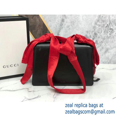 Gucci Naga Dragon Leather Shoulder Bag 466405 Black