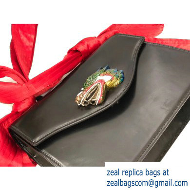 Gucci Naga Dragon Leather Shoulder Bag 466405 Black