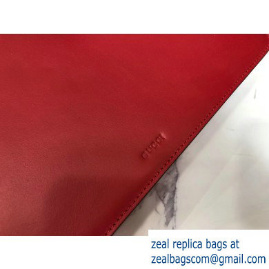Gucci Naga Dragon Leather Shoulder Bag 466405 Red