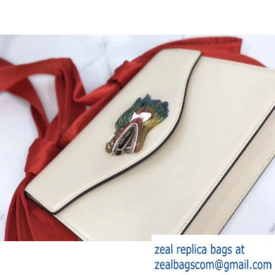 Gucci Naga Dragon Leather Shoulder Bag 466405 White - Click Image to Close