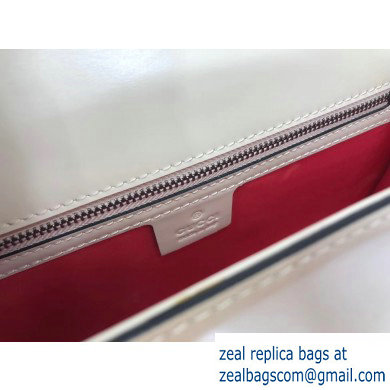 Gucci Naga Dragon Leather Shoulder Bag 466405 White