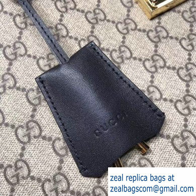 Gucci Padlock GG Canvas Medium Shoulder Bag 479197 Black