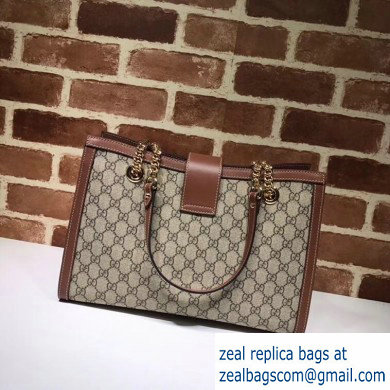 Gucci Padlock GG Canvas Medium Shoulder Bag 479197 Brown - Click Image to Close