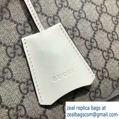 Gucci Padlock GG Canvas Medium Shoulder Bag 479197 White - Click Image to Close