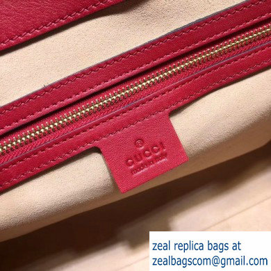 Gucci Padlock Signature Leather Medium Shoulder Bag 479197 Red - Click Image to Close