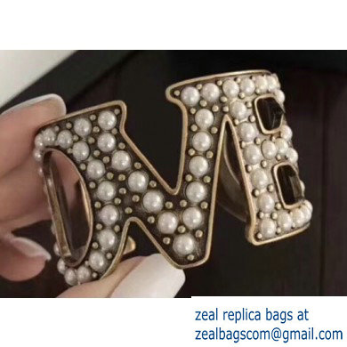 Gucci Pearl Love Cuff Bracelet 2019