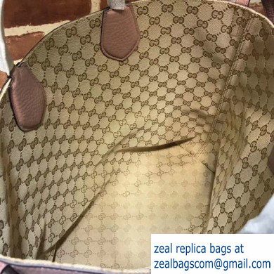 Gucci Ramble Reversible Tote Bag 370823 Nude Pink