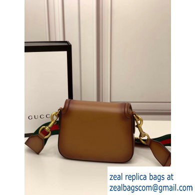 Gucci Small Lady Web Shoulder Bag In Brown 384821 - Click Image to Close