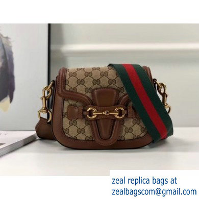 Gucci Small Lady Web gg canvas Shoulder Bag In Brown 384821