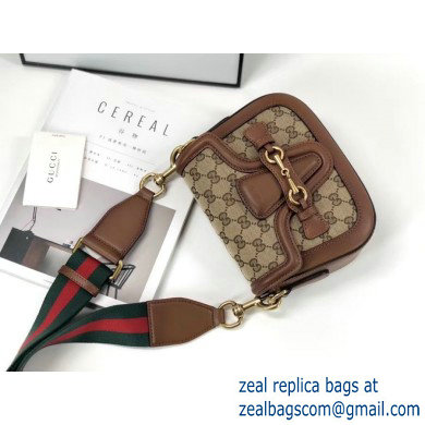 Gucci Small Lady Web gg canvas Shoulder Bag In Brown 384821 - Click Image to Close
