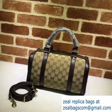 Gucci Vintage Boston Bag 269876 GG Beige/Coffee