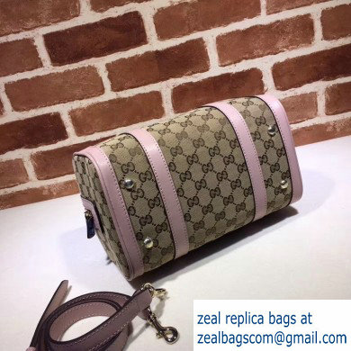 Gucci Vintage Boston Bag 269876 GG Beige/Pink