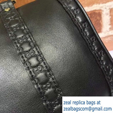 Gucci Vintage Boston Bag 269876 GG Leather Black - Click Image to Close