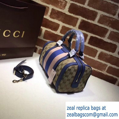 Gucci Vintage Web Boston Bag 269876 GG Beige/Blue